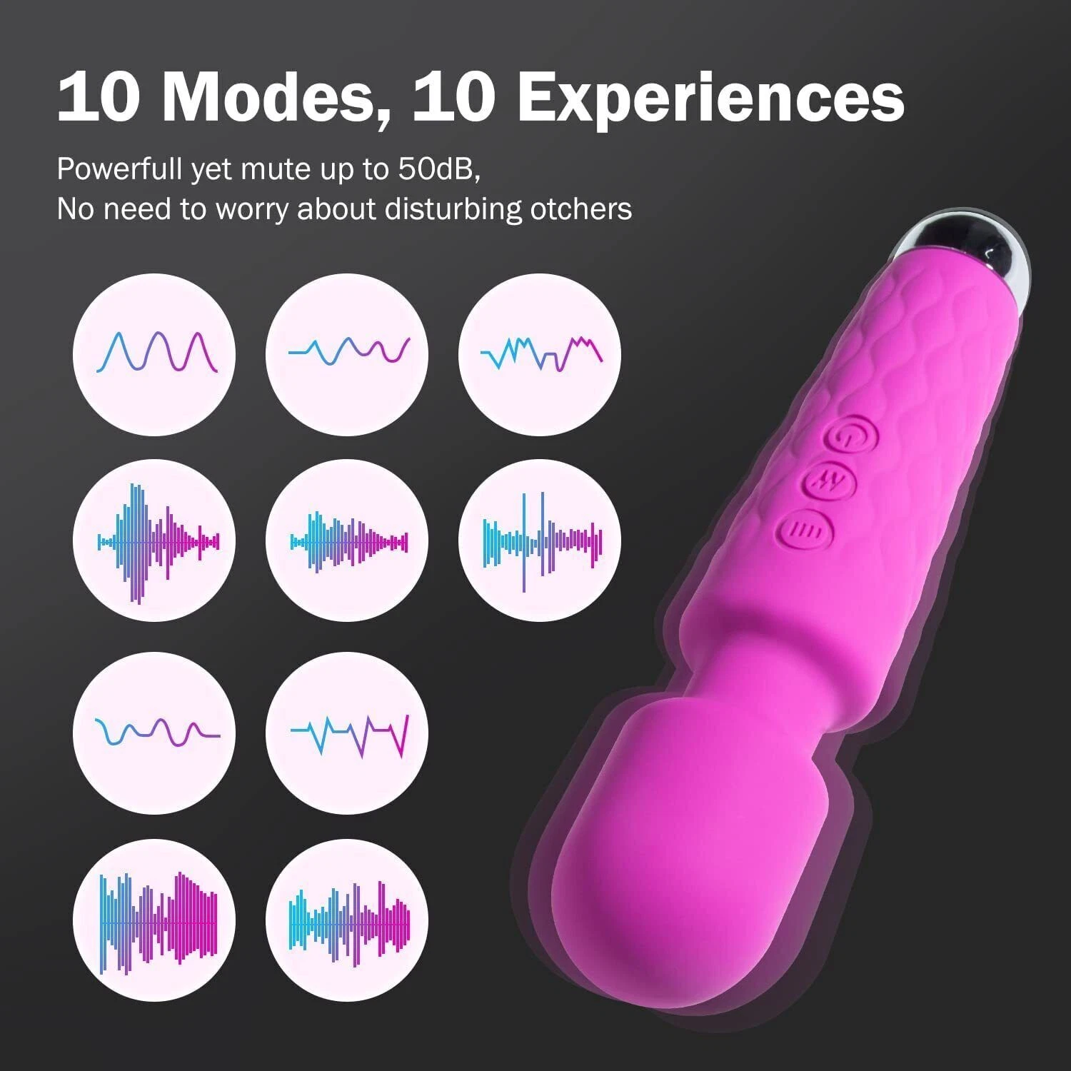New Women's Nipple Stimulator & G-Spot Vibrator - Multi-Speed Clitoris Massager - Waterproof Silicone Adult Sex Toys for Couples in India - Image 6