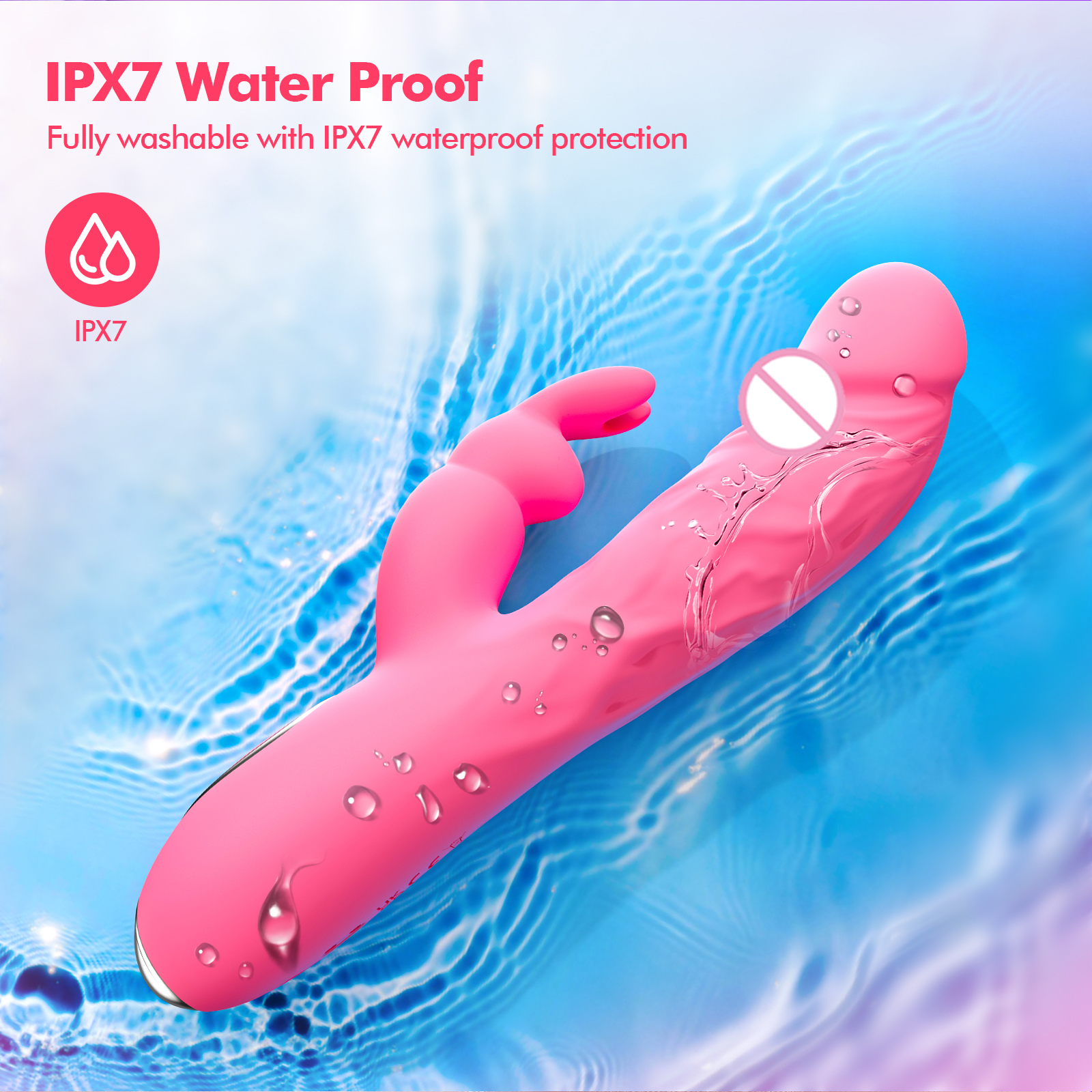 Premium Rabbit Vibrator with G-Spot & Clitoral Stimulation - Multi-Speed Dual Motor Adult Sex Toys - Waterproof Silicone Wellness Product India - Image 11