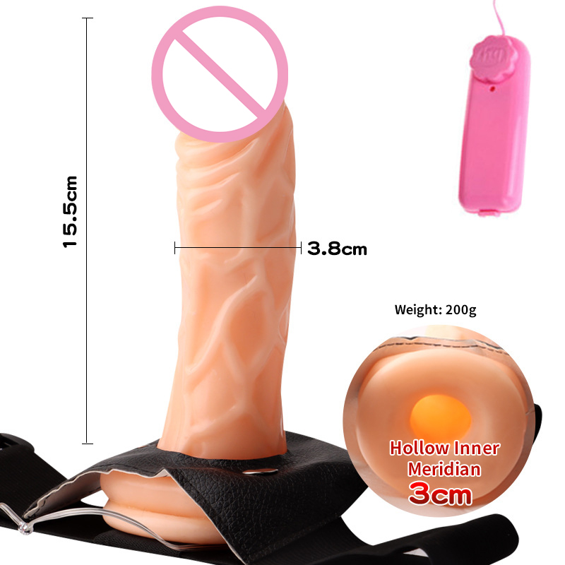 Premium Realistic Hollow Strap-on Dildo for Men - Realistic Penis Extender Sleeve for Couples - Medical Grade Silicone Adult Wellness Product India - Image 3