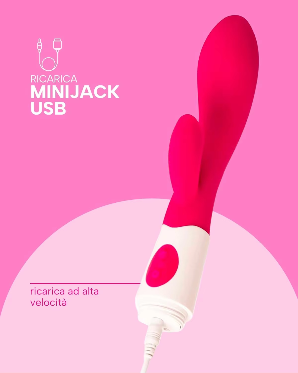 Premium G-Spot Rabbit Stick Vibrator for Women - Clitoral Dual Stimulation Massager - Waterproof Silicone Adult Wellness Toys in India - Image 9