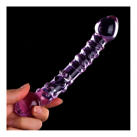 Premium Double-Ended Glass Dildo for Couples - Hand-Blown Medical Grade Borosilicate Glass Adult Toy - Luxurious Intimacy Product in India