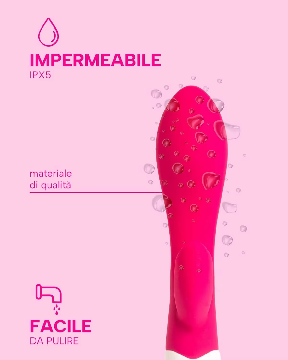 Premium G-Spot Rabbit Stick Vibrator for Women - Clitoral Dual Stimulation Massager - Waterproof Silicone Adult Wellness Toys in India - Image 4