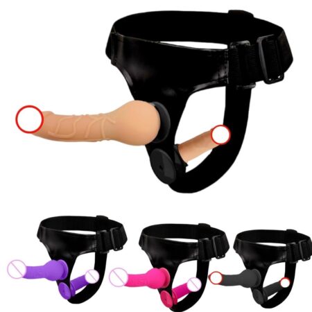 Premium Realistic Strap-on Dildo with Adjustable Harness for Couples - Waterproof Medical Grade Silicone Adult Toy in India - Discreet Delivery