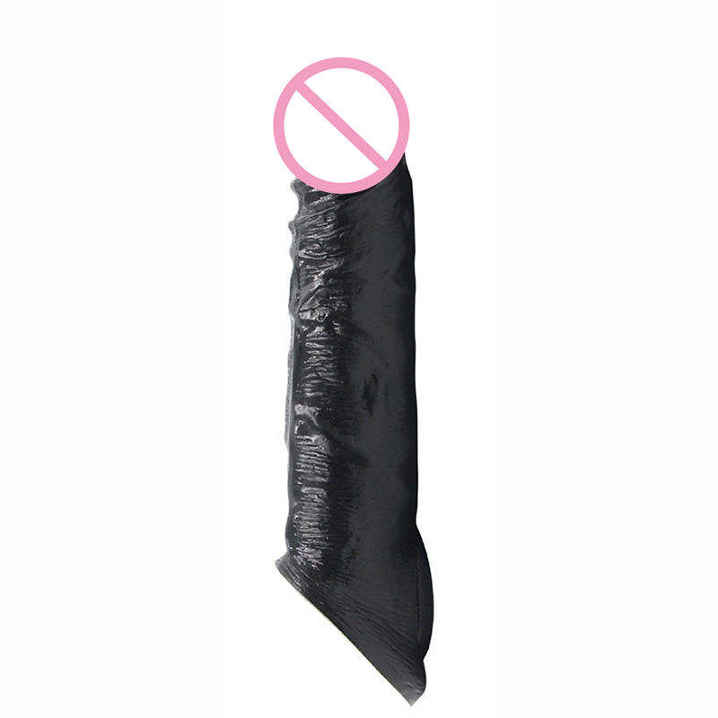 India's Best Realistic Silicone Huge Penis Sleeve & Cock Extender - Reusable Delay Condom for Men - Soft TPE Male Enhancement Adult Toy - Image 5