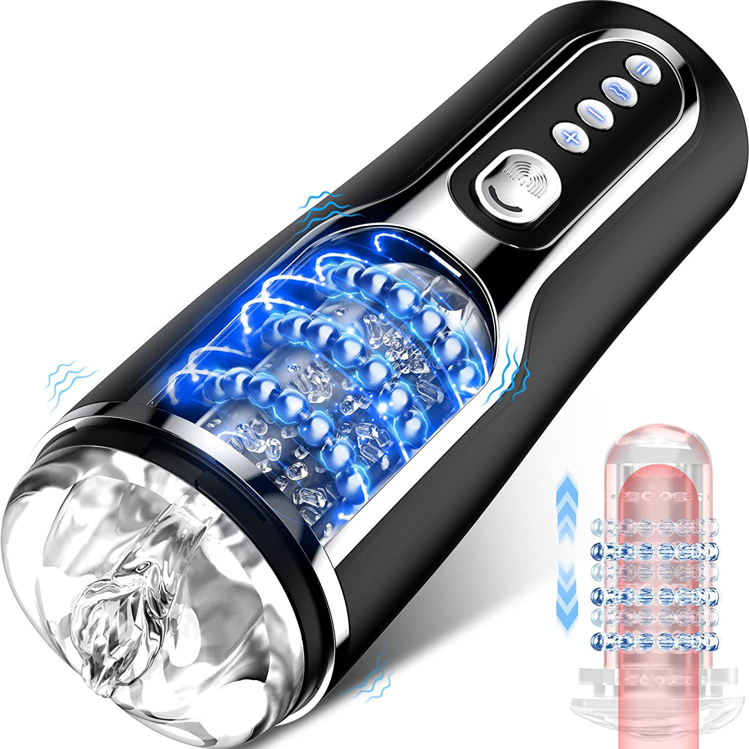 Warrior Automatic Thrusting Rotating Masturbator - XBIZ Award Winner Male Stroker - Best Sex Toys in India - Discreet Delivery - Image 12