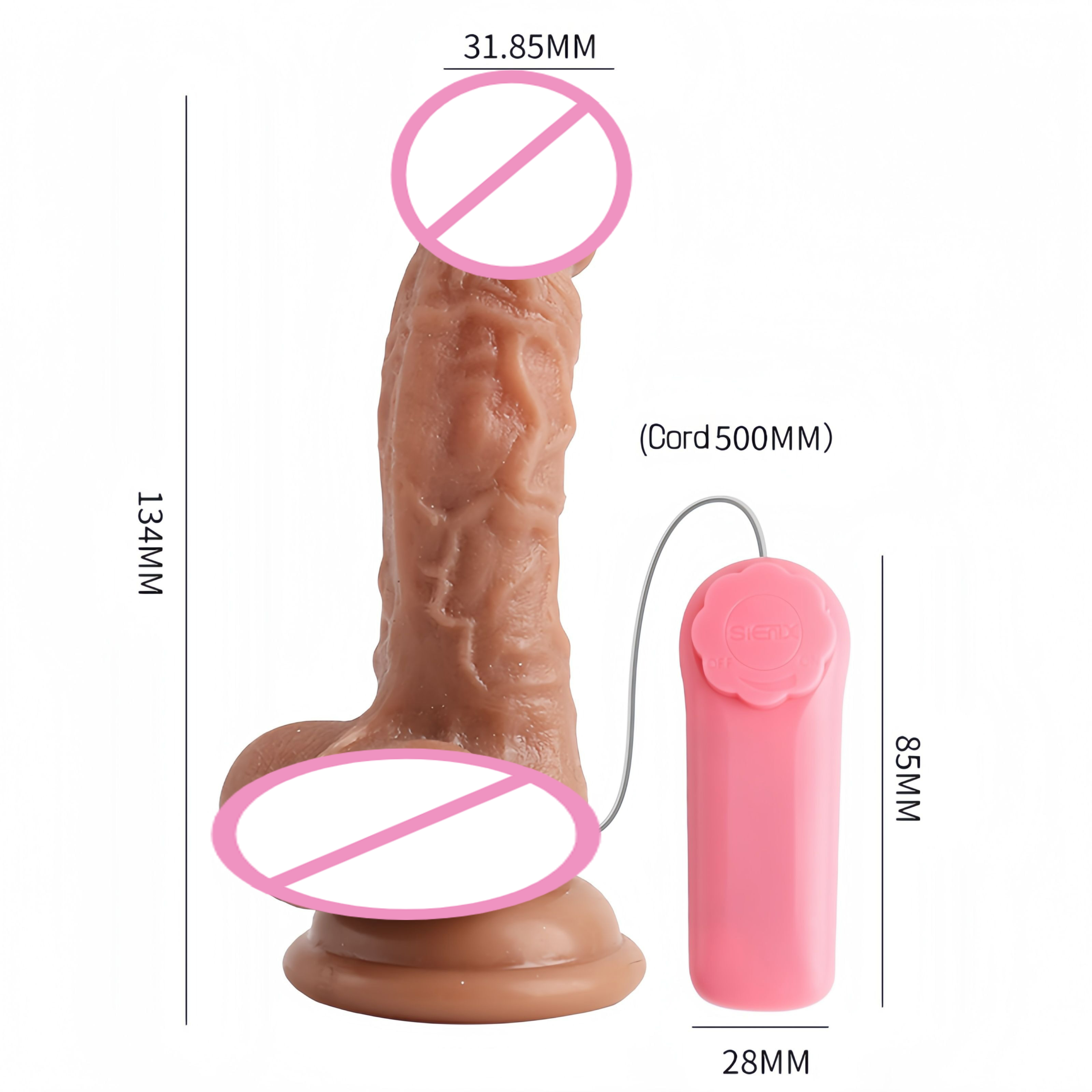 Remote Control Realistic Vibrating Dildo - 10 Speeds Suction Cup Artificial Penis Sex Toy for Women - Premium Adult Wellness Product in India - Image 6