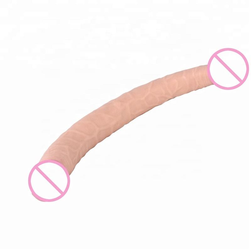 Premium 37CM Super Long Double Ended Realistic Dildo - Flexible Dual Headed Dong for Couples & Lesbians - Soft Silicone Adult Sex Toy India - Image 9