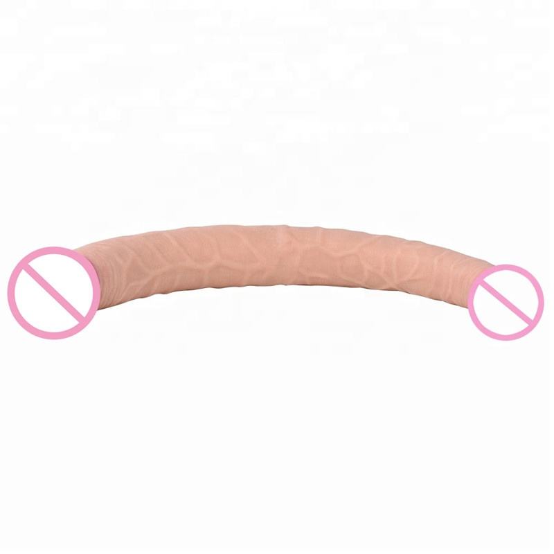 Premium 37CM Super Long Double Ended Realistic Dildo - Flexible Dual Headed Dong for Couples & Lesbians - Soft Silicone Adult Sex Toy India - Image 4