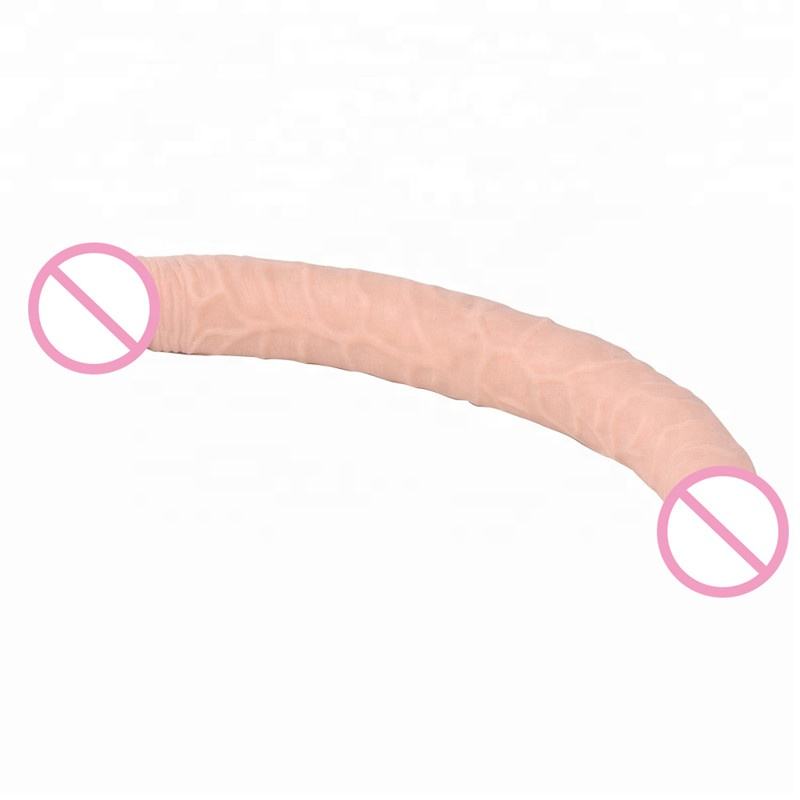 Premium 37CM Super Long Double Ended Realistic Dildo - Flexible Dual Headed Dong for Couples & Lesbians - Soft Silicone Adult Sex Toy India - Image 6