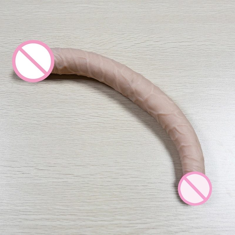 Premium 37CM Super Long Double Ended Realistic Dildo - Flexible Dual Headed Dong for Couples & Lesbians - Soft Silicone Adult Sex Toy India - Image 10