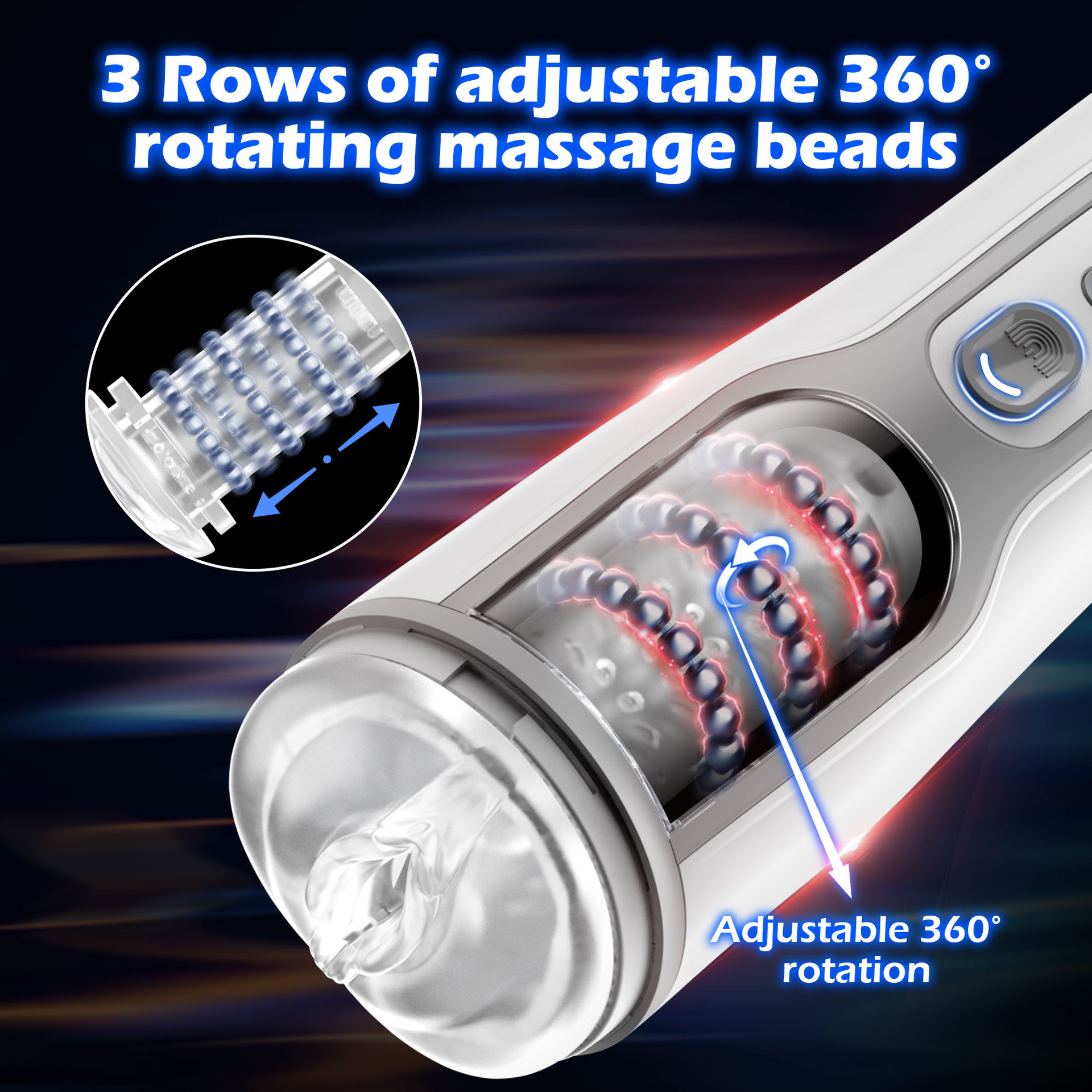 Warrior Automatic Thrusting Rotating Masturbator - XBIZ Award Winner Male Stroker - Best Sex Toys in India - Discreet Delivery - Image 9