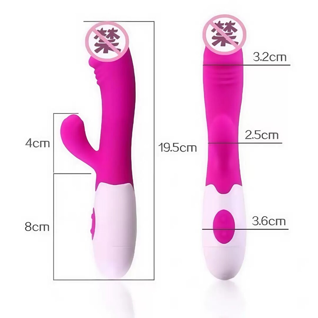 Premium G-Spot Rabbit Stick Vibrator for Women - Clitoral Dual Stimulation Massager - Waterproof Silicone Adult Wellness Toys in India - Image 7