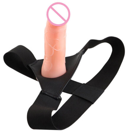 Premium Realistic Hollow Strap-on Dildo for Men - Ultra Soft Medical Grade Silicone Penis Extender Sleeve for Couples - Best Adult Wellness Product India
