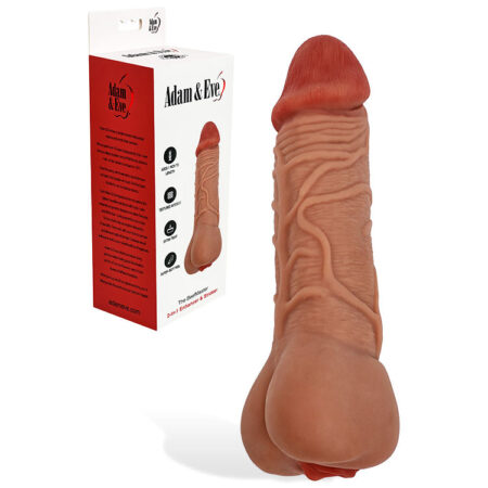 Adam and Eve The Beef Master Realistic Stroker - 8.5 Inch Premium Male Masturbator with Intense Internal Texture & Realistic Flesh Feel