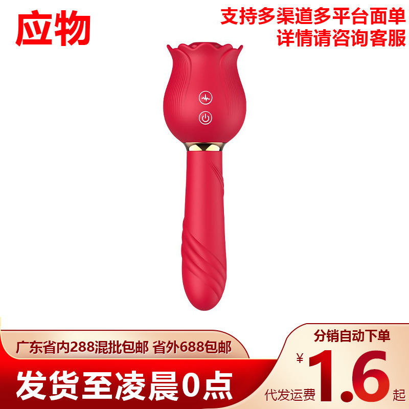 Premium Rose Shaped Sucking Vibrator for Women - 10 Frequency Clitoris Stimulator - Waterproof USB Rechargeable Adult Sex Toys for Couples in India - Image 4