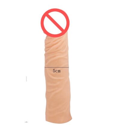 Premium Dragon Brand Reusable Realistic Penis Sleeve for Men - Soft Body-Safe Silicone Delay Extender - Best Adult Wellness Product India